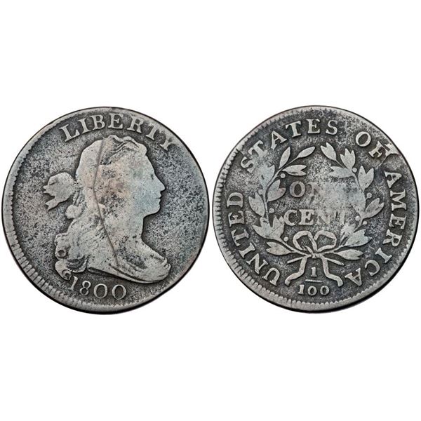 Trio of 1800 S-199 M-LDS Draped Bust Cents