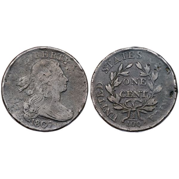 Pair of 1807 S-276 R-3 Draped Bust Cents
