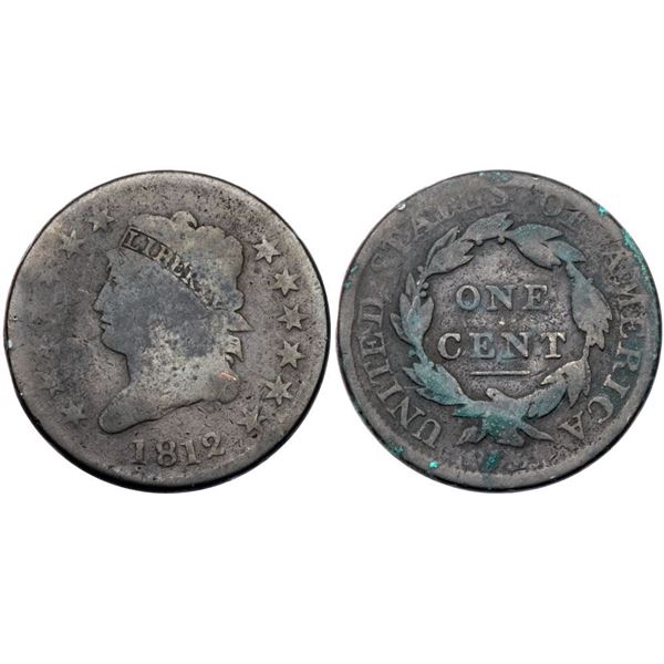 Lot of 4 1812 S-288 R-2 Classic Head Cents