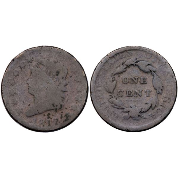Pair of 1812 S-289 R-1 Classic Head Cents