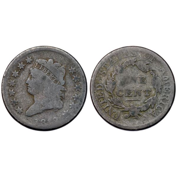 Pair of Classic Head Cents 1812, 1813