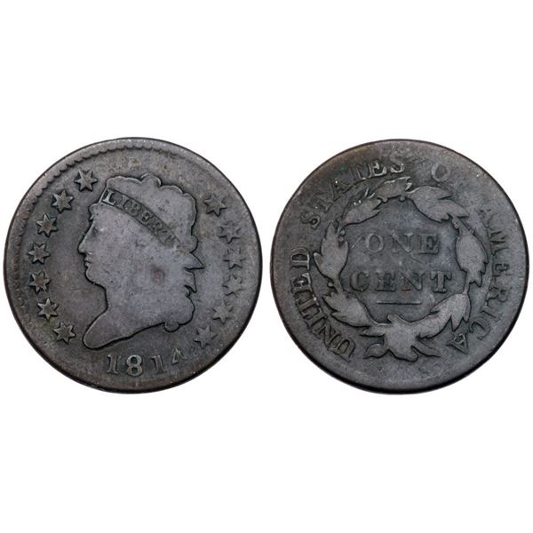 Pair of 1814 Classic Head Cents