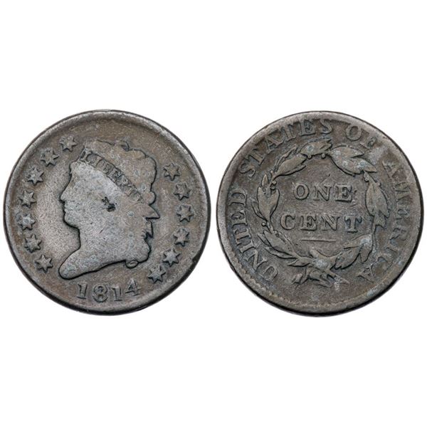Trio of 1814 S-295 R-1 Classic Head Cents