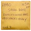 Image 4 : Pair of Petite Head Cents 1840 & 1842 Grading VF25