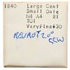 Image 7 : Group of Five 1840 Cents grading F15