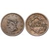 Image 1 : Group of Five 1842 & 1843 Cents grading F15