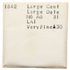 Image 7 : Group of Five 1842 & 1843 Cents grading F15