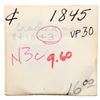 Image 4 : Group of Five 1845 Cents grading F15