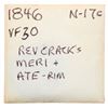 Image 9 : Trio of 1846 Cents grading VF20