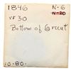 Image 4 : Group of Five 1846 & 1847 Cents grading F15