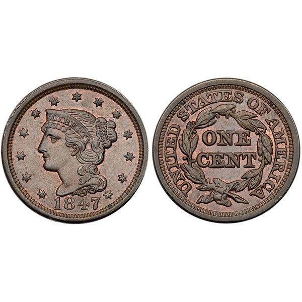 1847 N-19 R1 Repunched 84 AU55