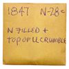 Image 4 : Group of Five 1847 Cents grading F15