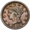 Image 9 : Group of Five 1847 Cents grading F15