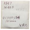 Image 7 : Trio of 1847 & 1848 Cents grading VF25