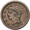 Image 10 : Group of Five 1847 & 1848 Cents grading F15