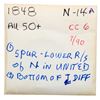 Image 4 : 1848 N-14 R4- AU50