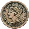 Image 4 : Group of Five 1848 & 1849 Cents grading F15