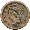 Image 14 : Group of Five 1849 to 1851 Cents grading F15