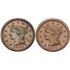 Image 1 : Pair of 1850 Cents grading EF40