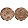 Image 1 : Trio of 1850 & 1851 Cents grading VF25