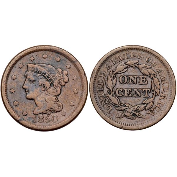 Quartet of 1850-1852 Cents, all Scarce to Rare Varieties