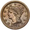 Image 8 : Trio of 1851 Cents grading VF25