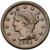 Image 2 : Trio of 1851 Cents grading VF25