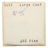 Image 10 : Group of Five 1851 Cents grading F15