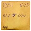 Image 10 : Group of Five 1851 Cents grading F15
