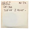 Image 9 : Trio of 1851 & 1852 Cents grading VF25
