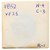 Image 10 : Group of Five 1851 & 1852 Cents grading F15