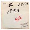 Image 9 : Trio of 1853 Cents grading VF25