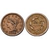 Image 1 : Trio of 1853 Cents grading VF25