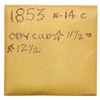 Image 4 : Trio of 1853 Cents grading VF25