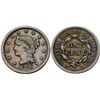 Image 1 : Trio of 1853 & 1854 Cents grading VF25