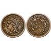 Image 1 : Group of Five 1853 & 1854 Cents grading F15