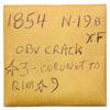 Image 10 : Trio of 1854 Cents grading VF30 to VF35