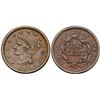Image 1 : Trio of 1854 Cents grading VF25