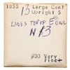 Image 7 : Quartet of 1854-1856 Cents grading VF25