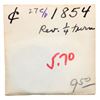 Image 8 : Group of Six 1854 & 1855 Cents grading F15