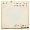 Image 12 : Group of Six 1855 & 1856 Cents grading F15