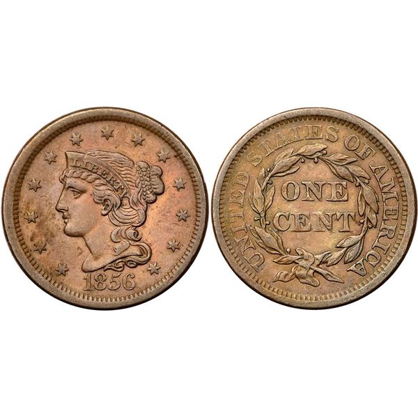 Quartet of 1856 Cents grading VF30