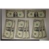 Image 1 : 10-1963-B CU STAR NOTE US $1 BILLS: 9 OUT OF 10