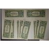 Image 2 : 10-1963-B CU STAR NOTE US $1 BILLS: 9 OUT OF 10