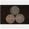 Image 2 : 3-US LARGE CENTS: NO DATE, 1851 BENT & 1831 WITH