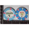 Image 1 : 2-$1 CASINO CHIPS: SANDS LAS VEGAS, NEVADA AND