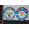 Image 2 : 2-$1 CASINO CHIPS: SANDS LAS VEGAS, NEVADA AND