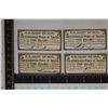 Image 1 : 4-1861 CONFEDERATE BOND COUPONS FOR $4. TWO ARE