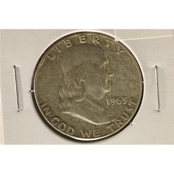 1963 SILVER FRANKLIN HALF DOLLAR
