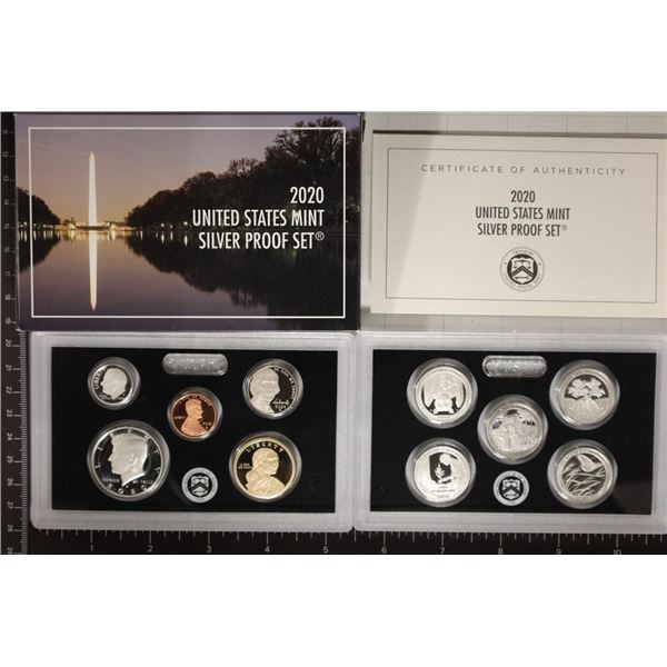 2020 US SILVER PROOF SET (WITH BOX) AND CERT.
